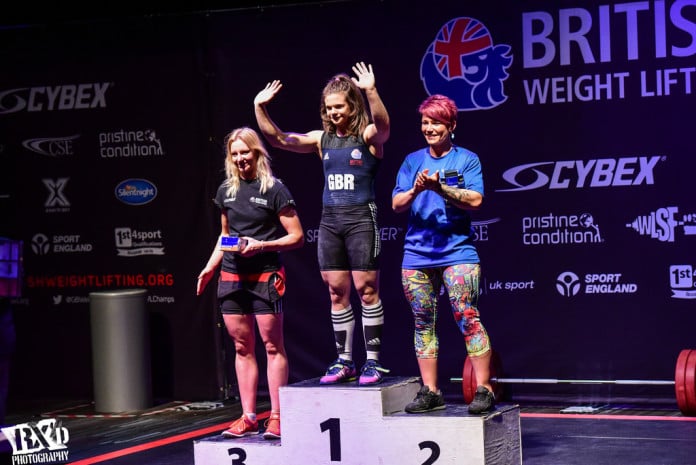 2015britishweightliftingchampionships-rebekahtiler04 Rebekah Tiler at the 2015 British Weightlifting Championships