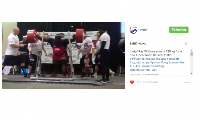 raywilliams-ig Ray Williams sets Raw Squat World Record