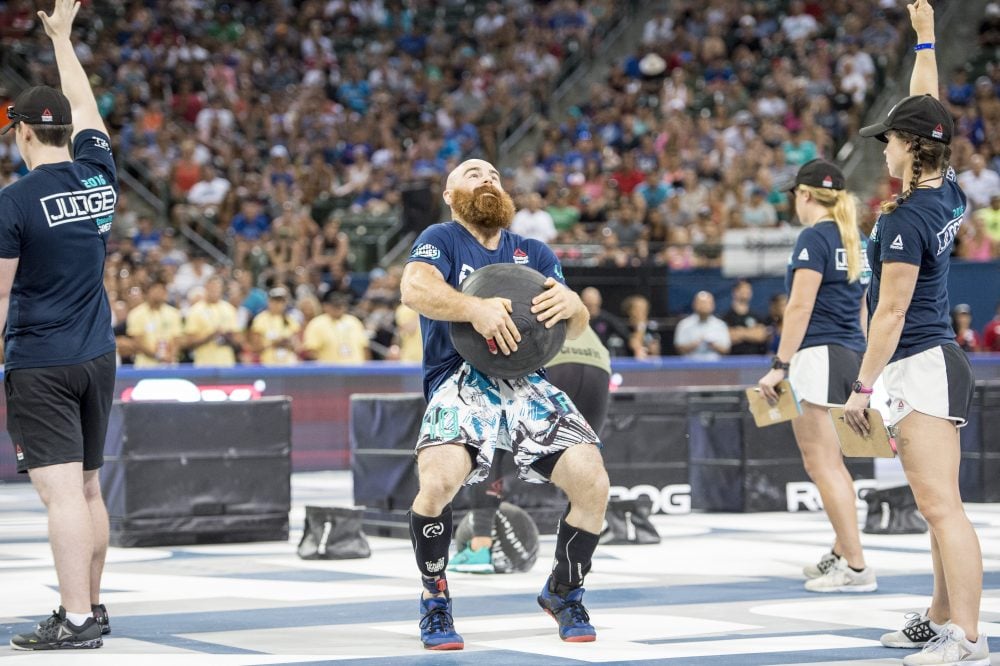 Lucas Parker during 100% at the 2016 CrossFit Games