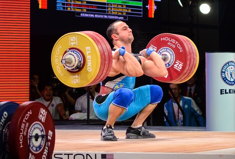 Nijat Rahimov (KAZ) during 2015 IWF World Championships