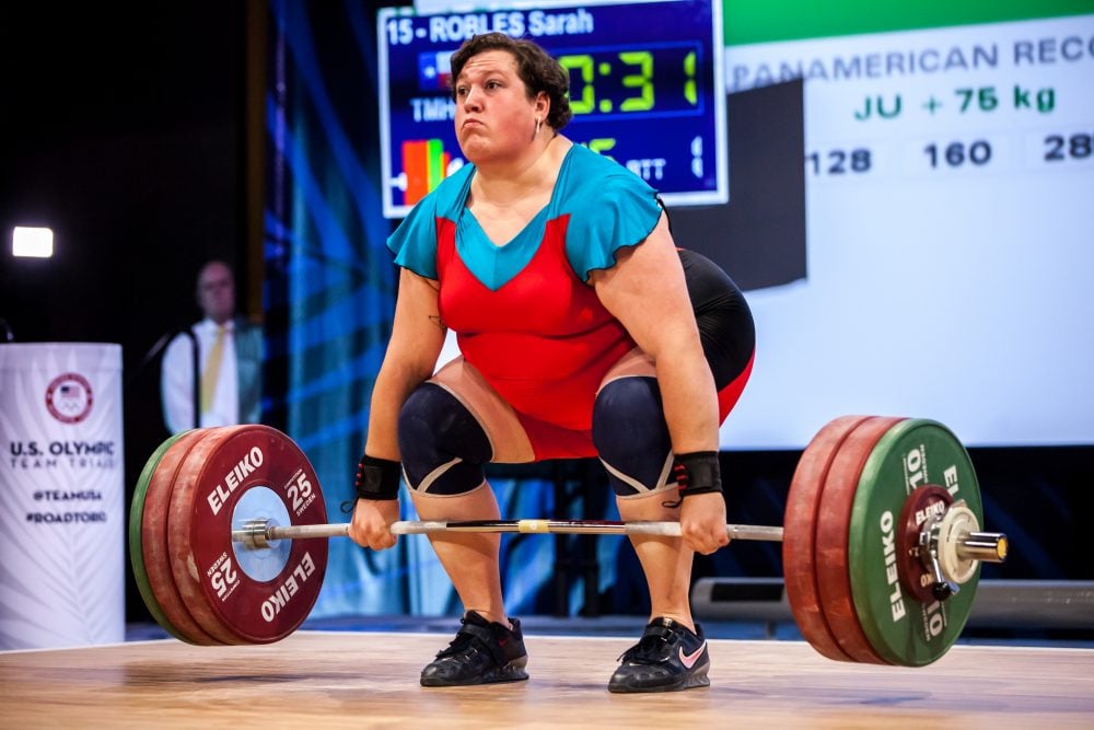 Sarah Robles during 2015 IWF World Championships