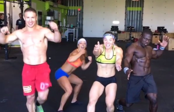 coolwhipandachocolatechip-viaig Cool Whip and a Chocolate Chip have soem fun between CrossFit Team Series workouts