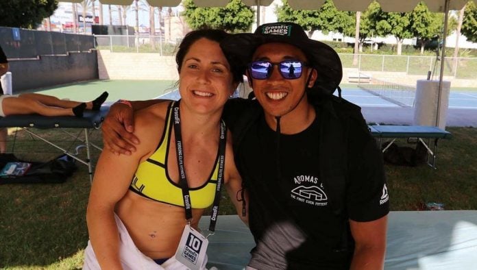 Justine Beath at 2016 CrossFit Games - via Instagram
