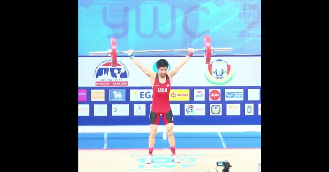 Seth Tom sets USAW American Youth Record Snatch at 2017 IWF Youth World Championships