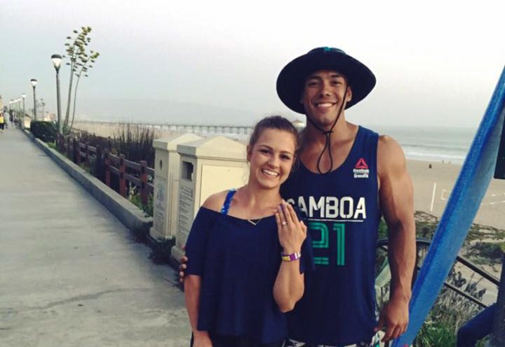 CrossFit Games veteran Roy Gamboa with fiancee Mackenzie Webb.