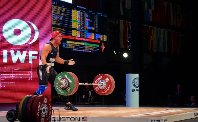 sonnywebster-2015iwf Sonny Webster at the 2015 IWF World Championships. Photo courtesy of Lifting Life.