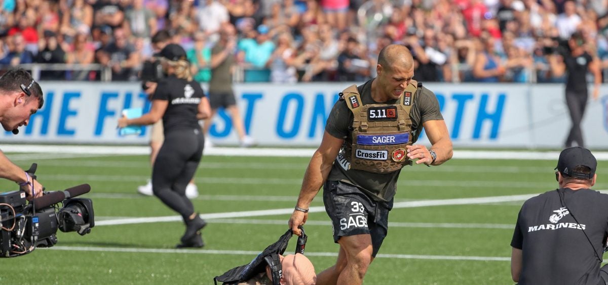 Cole Sager at the 2018 CrossFit Games. Photo courtesy of CrossFit Inc.