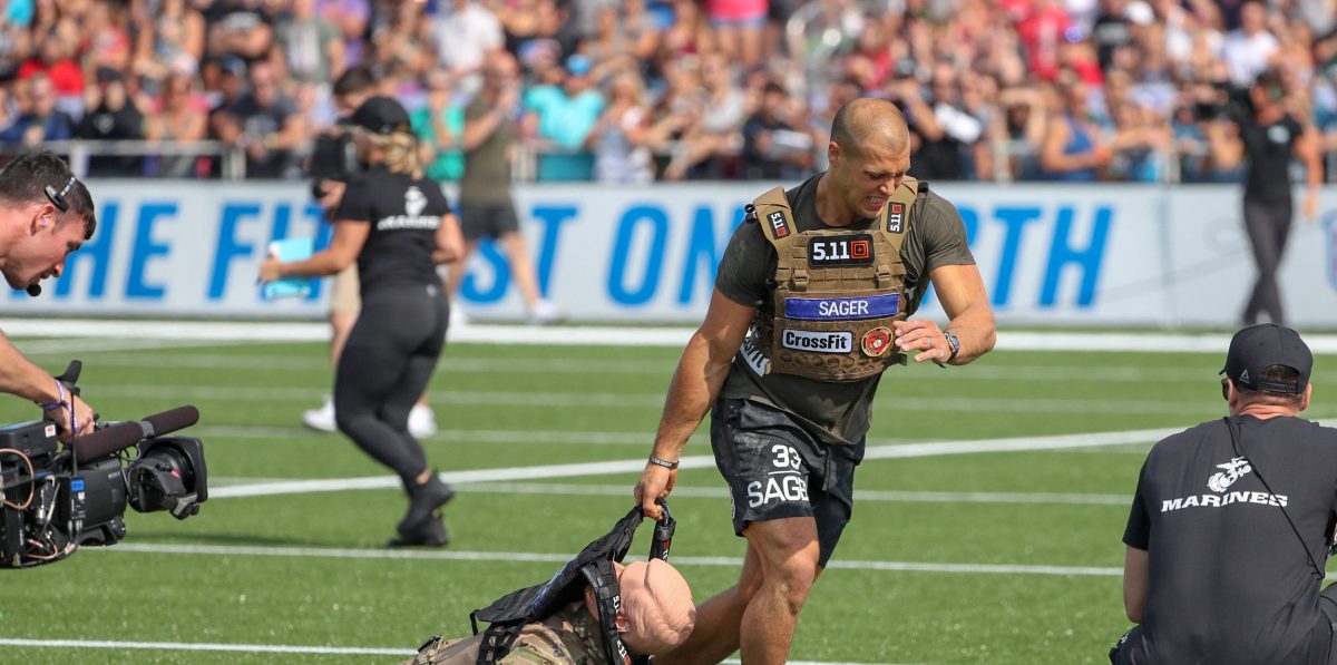 Cole Sager at the 2018 CrossFit Games. Photo courtesy of CrossFit Inc.