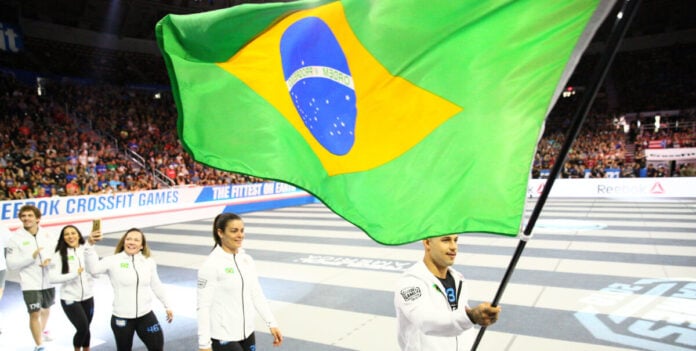 brazil-cfg Brazilian athletes at the Opening Ceremony of the 2018 CrossFit Games. Photo courtesy of CrossFit Inc.
