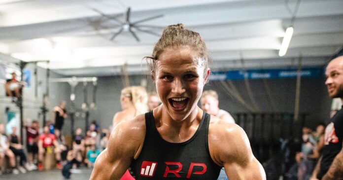 karipearce-wza19 Kari Pearce at the Wodapalooza Online Qualifier WOD 1 announcement.